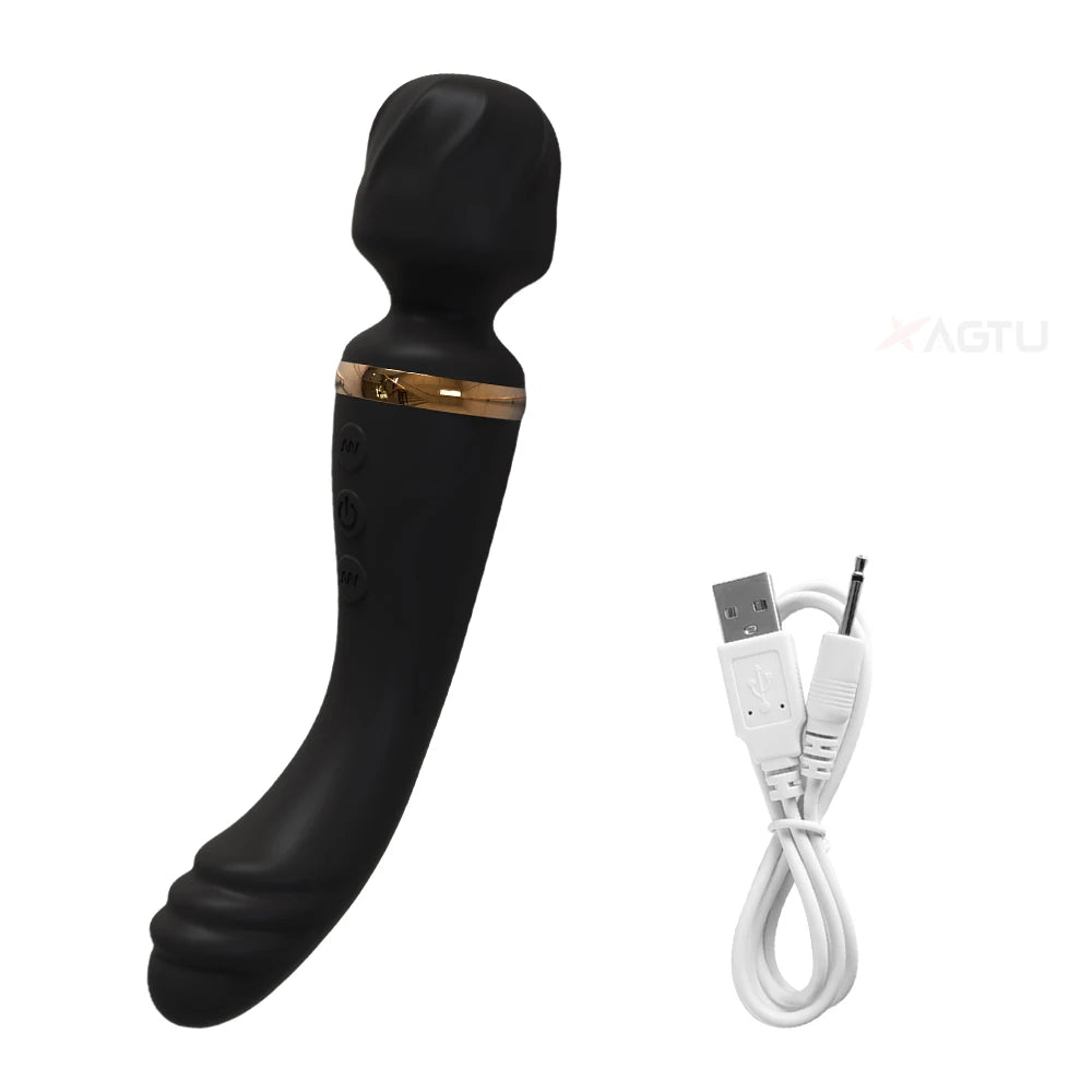 AV Vibrator G Spot Magic Wand Clitoris Stimulator Strong Vibration Powerful Dildos 10 Modes Massager Adult Sex Toys for Woman