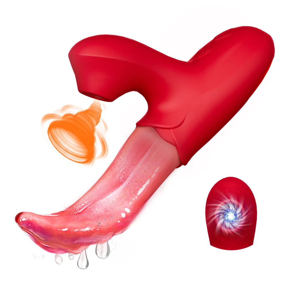 Powerful Tongue Licking Vibrator Adult Sex Toy For Women Female Masturbation G Spot Vibrators Nipple Vagina Clitoris Stimulator