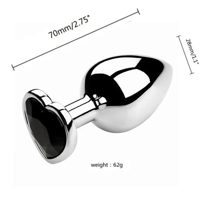 3 Size/set Metal Anal Plug for Women Men Couples Butt Plug Butt Toy Adult Game Masturbator Anal S/M/L Diamond Sex Toy for Adult